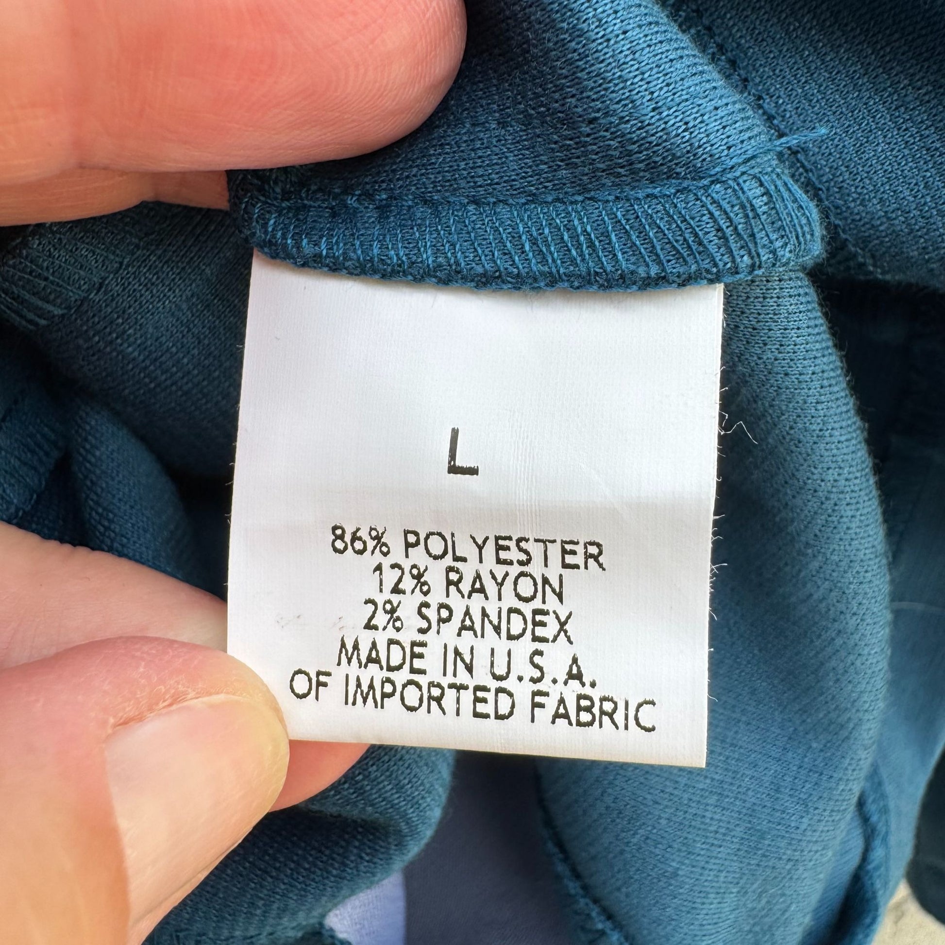 TravelSmith Womens Teal Long Sleeve Button-Up Cardigan Blazer Jacket New L