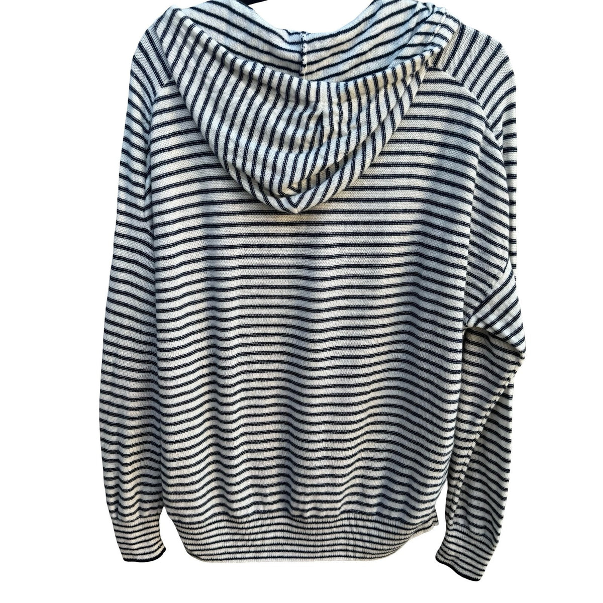 Vineyard Vines Cashmere Coastal Nautical Preppy Beachy Striped Pullover Hoodie L