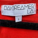 Switch Daydreamer LA Red Sugar Skull Draped Open Back Graphic Tank Top Small Festival 2 image