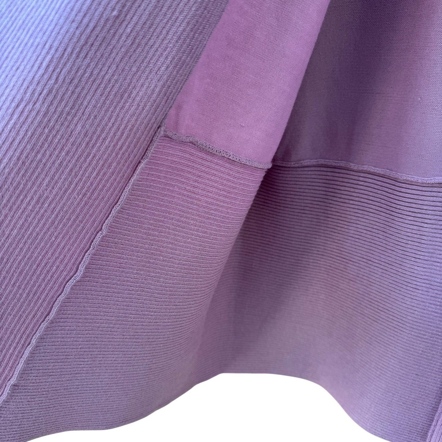 Verve Ami Minimalist Open Front Shawl Collar Cardigan Sweater Pastel Lilac L NEW