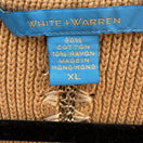 Switch White + Warren Beige Knit Blazer Cardigan Jacket Knit Crochet Trim Womens XL 2 image