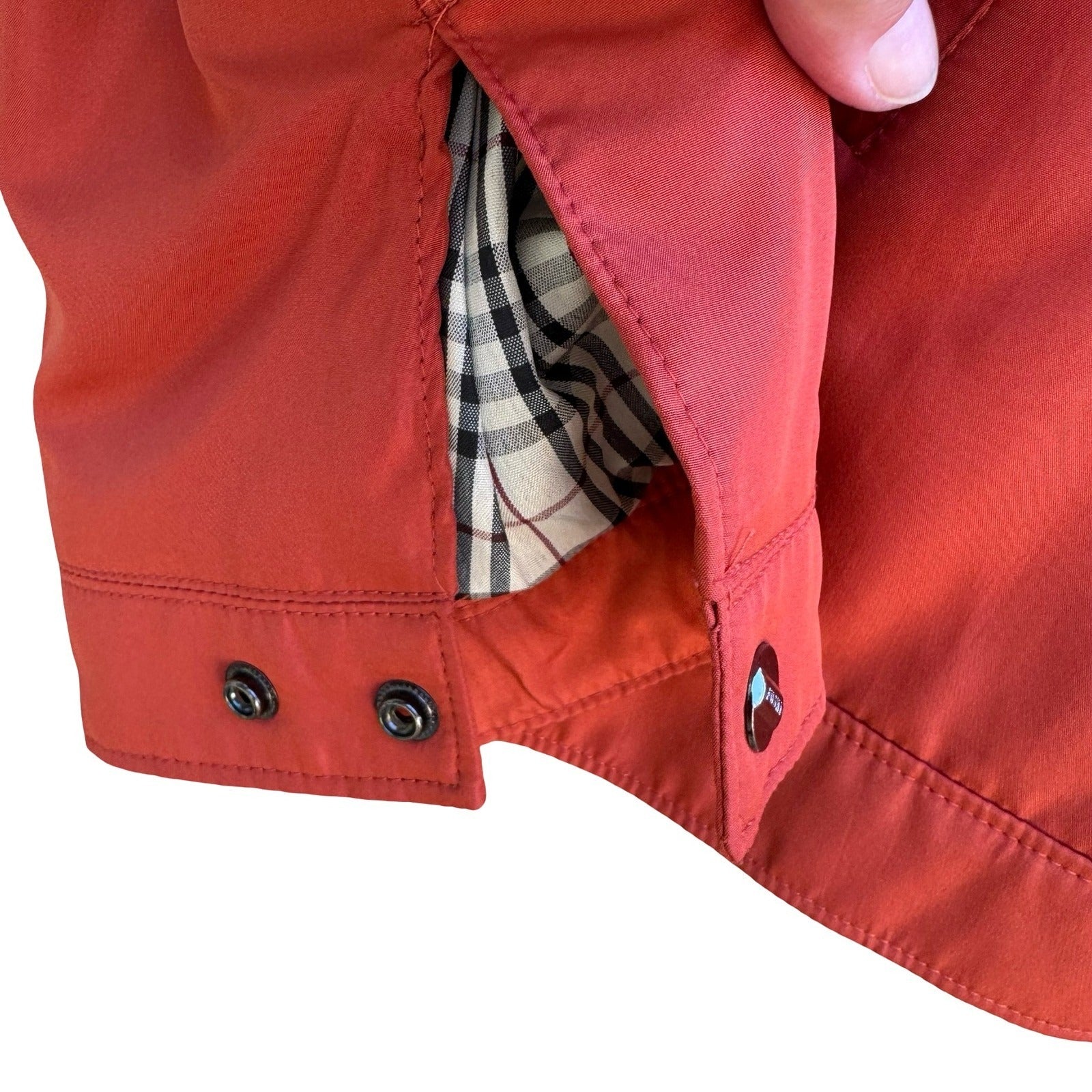 Brothers Vintage Harrington Jacket Orange Plaid Lined Full Zip Bomber Mens XXL