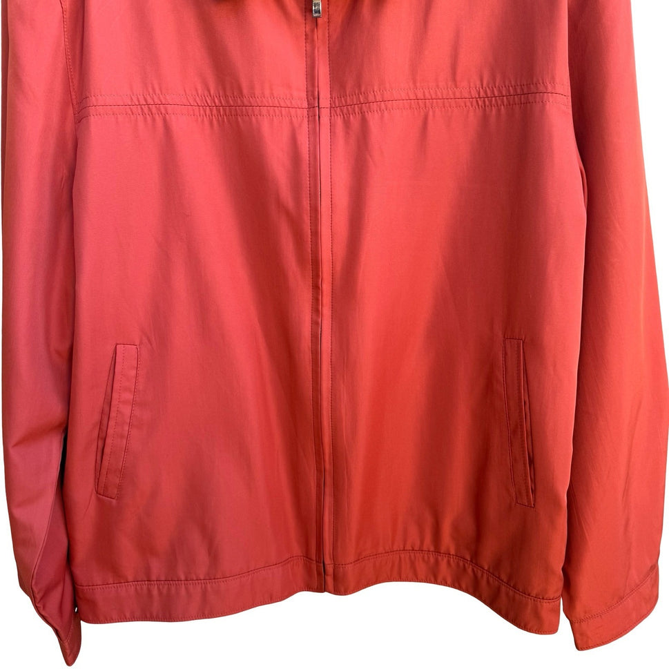Brothers Vintage Harrington Jacket Orange Plaid Lined Full Zip Bomber Mens XXL