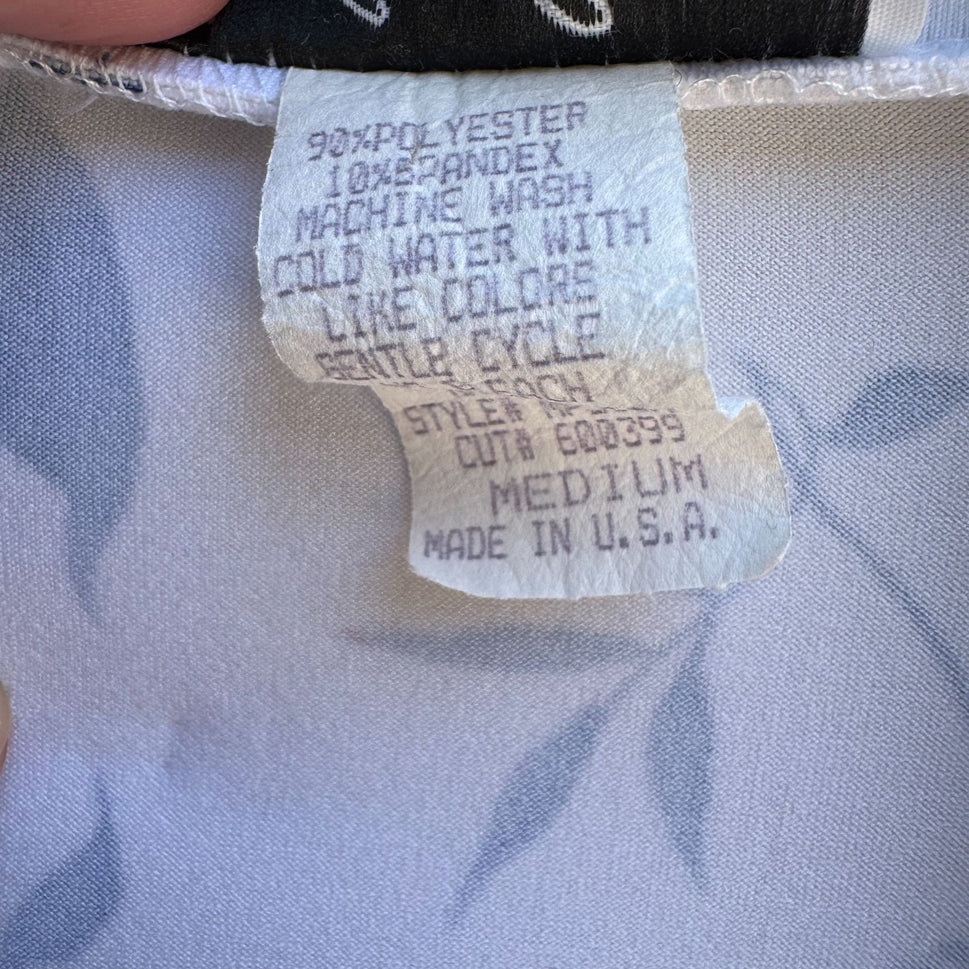 Carolyn Strauss Collection Womens Floral Print 3/4 Sleeve Button-Up Blouse M