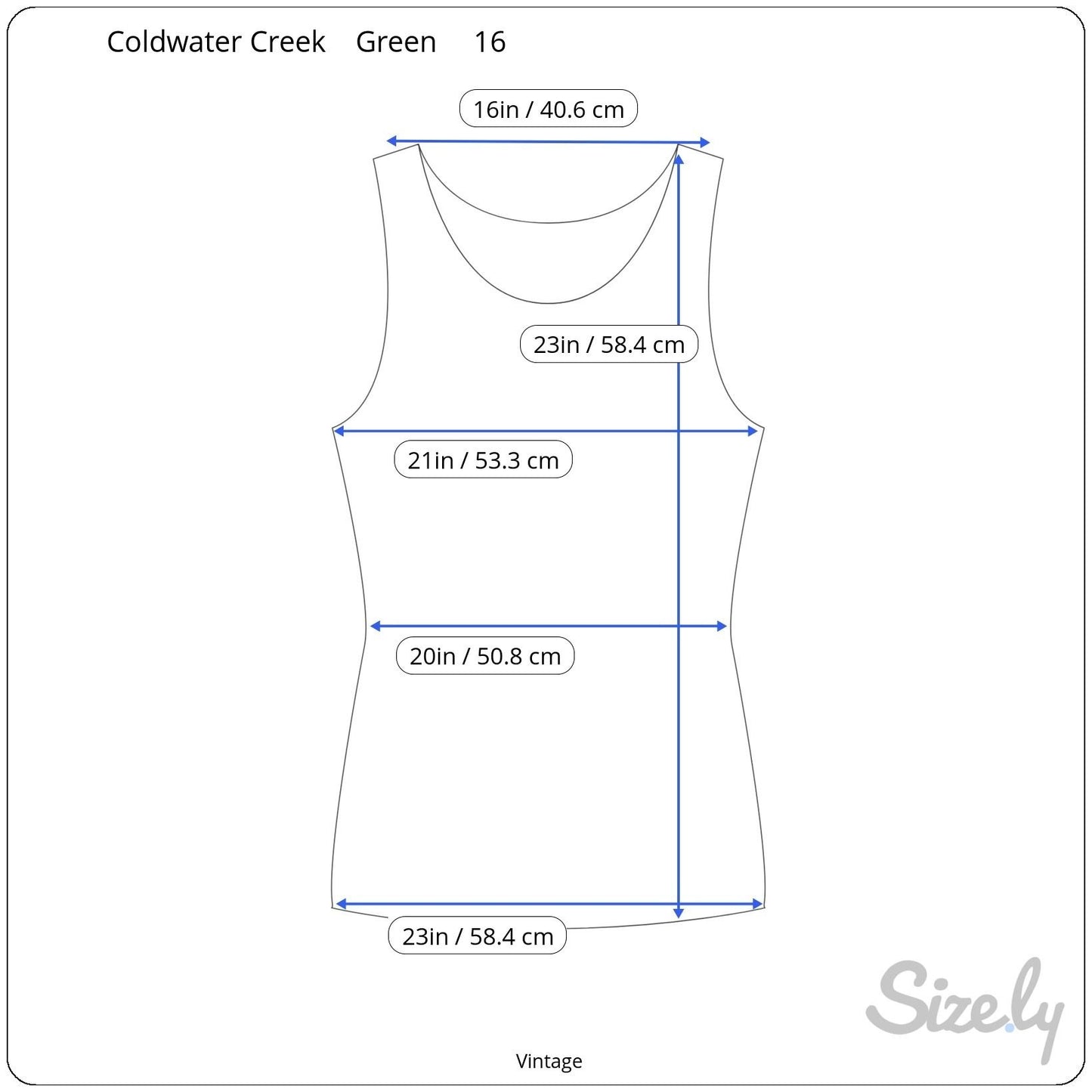 Coldwater Creek Womens Sleeveless Full Lined Scoop Neck Side Zip Teal Blouse 16