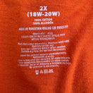 Switch Eat Drink And Be Scary Halloween Orange Cotton Scoop Neck Cap Sleeve Shirt 2X 2 image