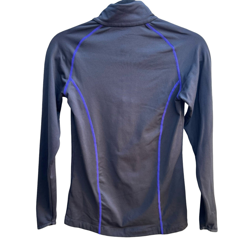 Helly Hansen 1/4 Zip Gorpcore Ski Reflective Performance Base Layer Top Grey S