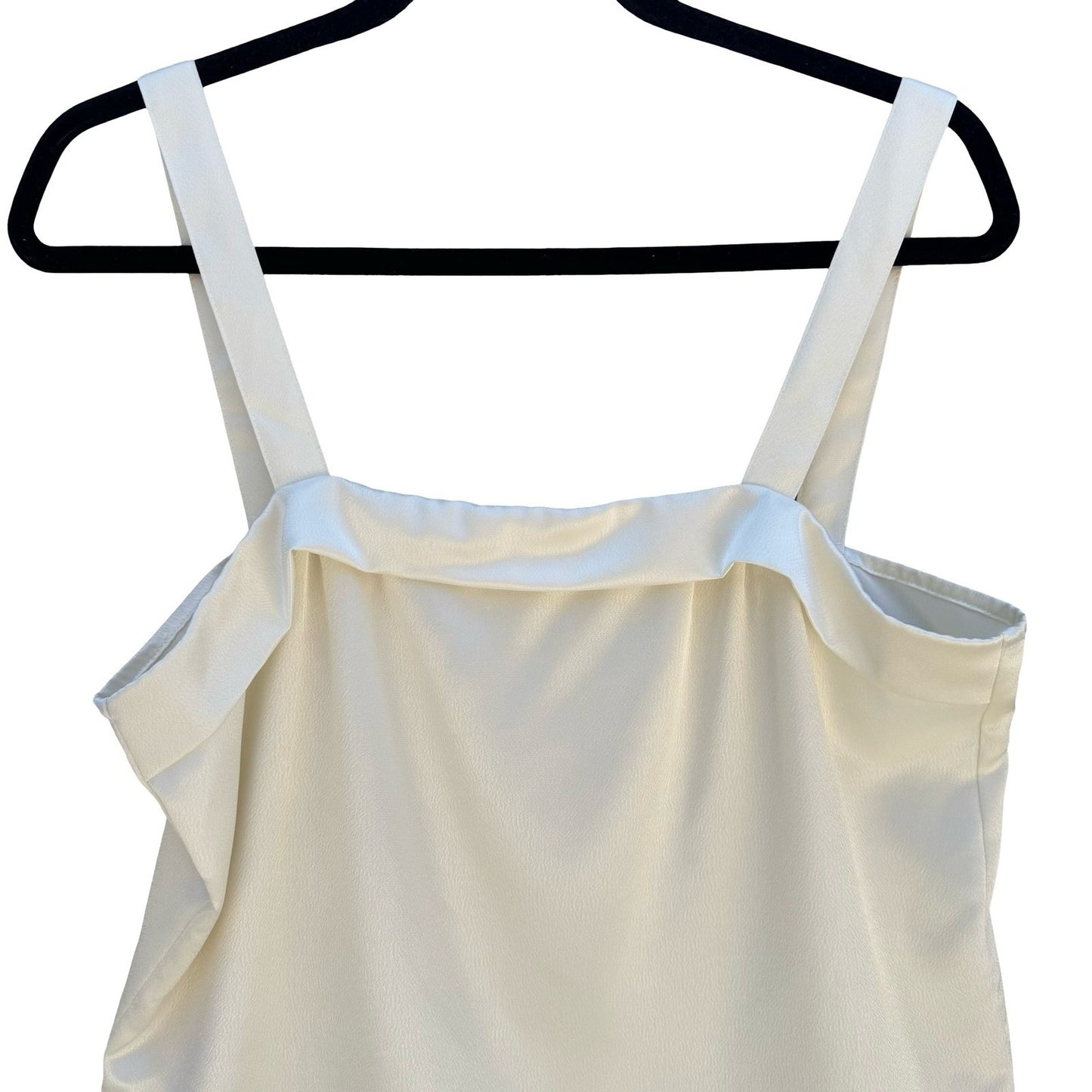 Kasper ASL Nights Vintage 90s Cream Square Neck Evening Camisole Formal Top 10