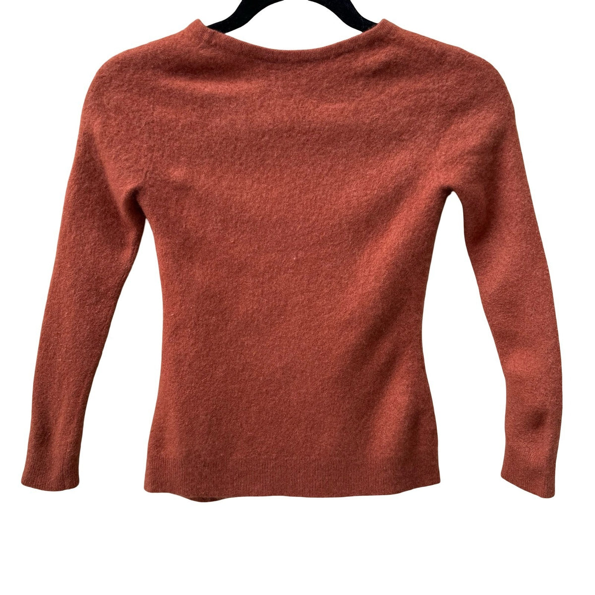 Charter Club Luxury 100% Cashmere Minimalist Old Money Preppy Sweater Orange XS