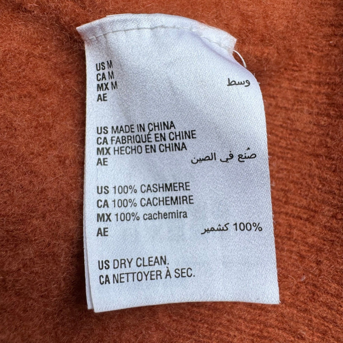 Charter Club Luxury 100% Cashmere Minimalist Old Money Preppy Sweater Orange XS
