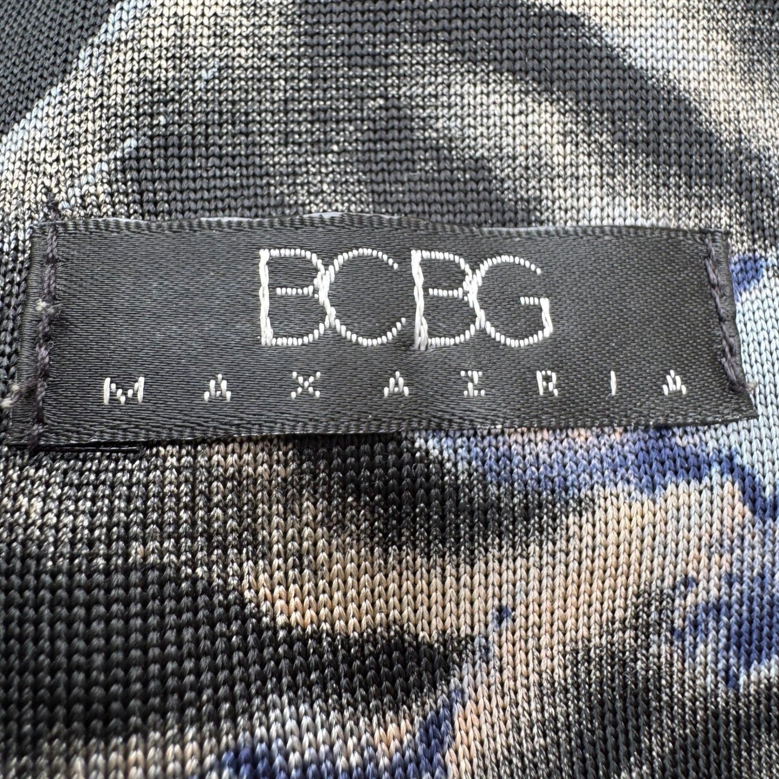 BCBG Max Azria Vintage Y2K 90s Dark Floral Empire Waist Midi Dress Whimsigoth S