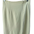 Switch BCBG Max Azria Y2K 90s Butter Yellow Minimalist Seamed Bodycon Pencil Skirt 4 3 image