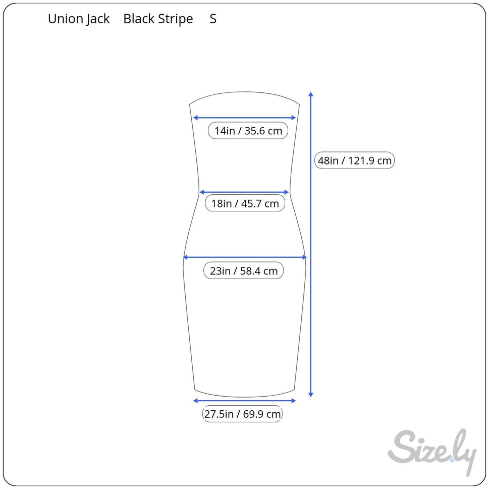 Union Jack Y2K Black White Striped Strapless Smocked Tube Top Stretch Maxi Dress