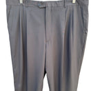 Switch Giorgio Cosani Vintage Mens Wool Gray Pleated Slash Pocket Dress Trousers Pants 2 image