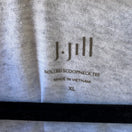 Switch J Jill Minimalist Rolled Scoopneck Cotton Blend Capsule Tee Shirt Gray XL NEW 2 image