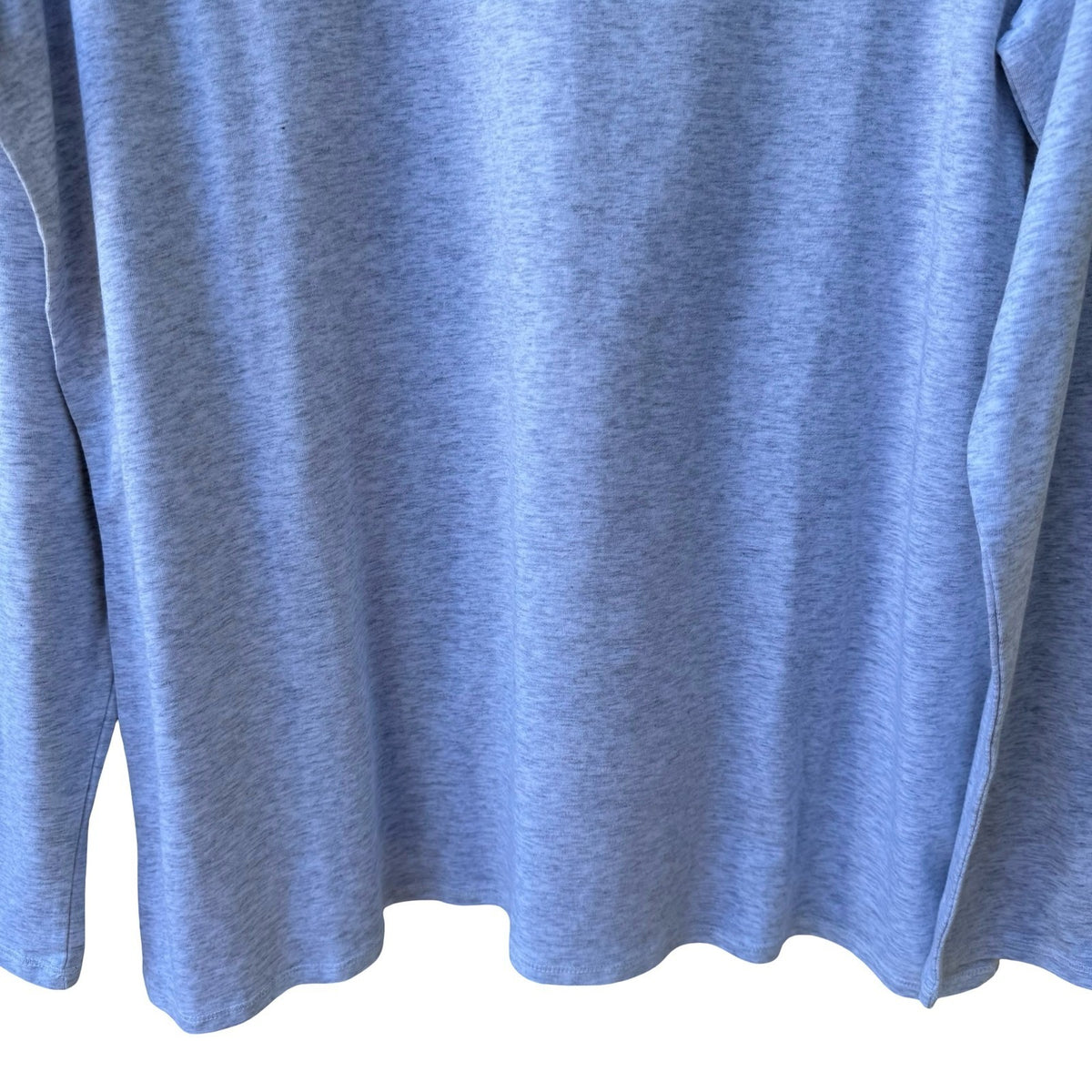 J Jill Minimalist Rolled Scoopneck Cotton Blend Capsule Tee Shirt Gray XL NEW