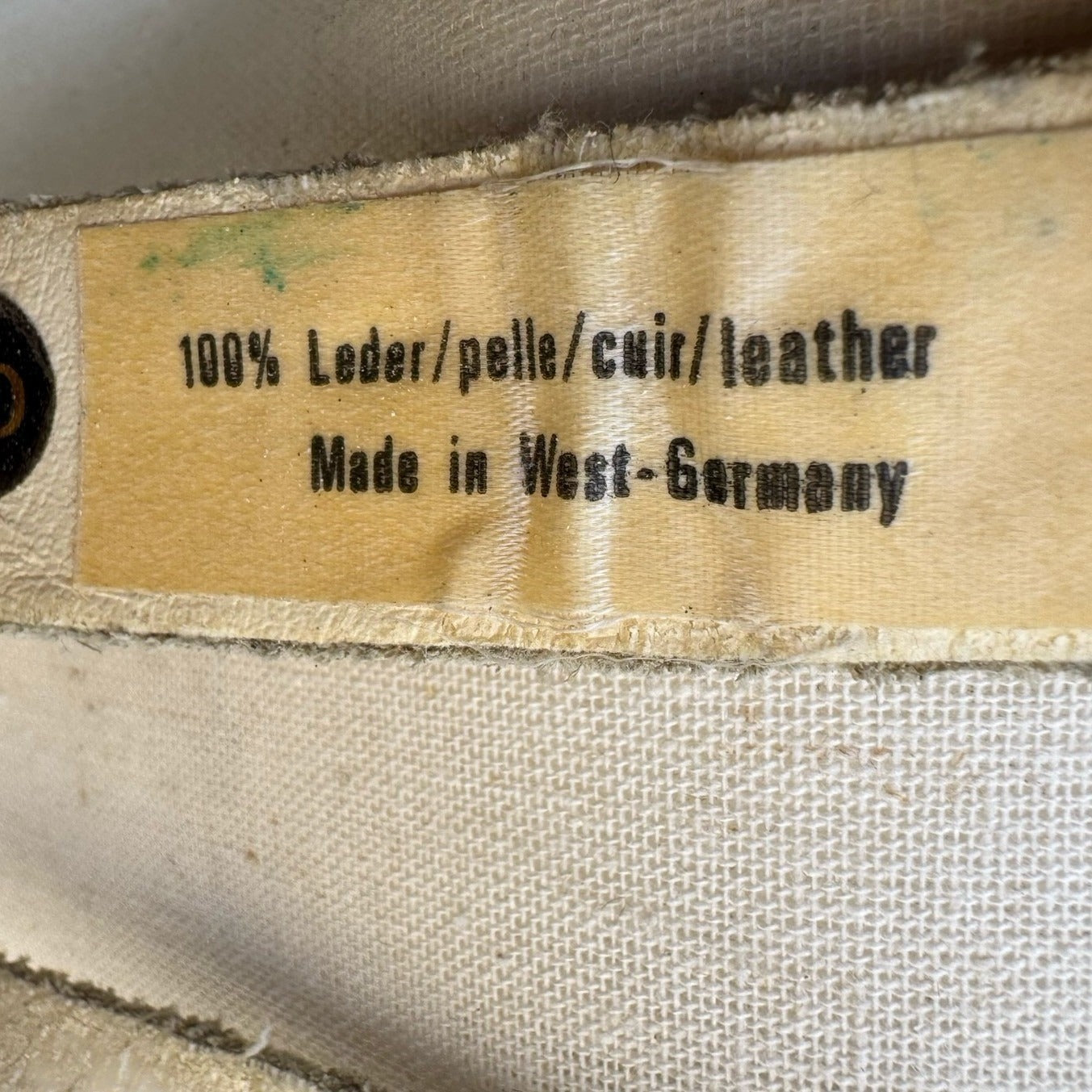 Lily Farouche Munich Vintage White Leather Studded Buffalo Nickel Western Belt