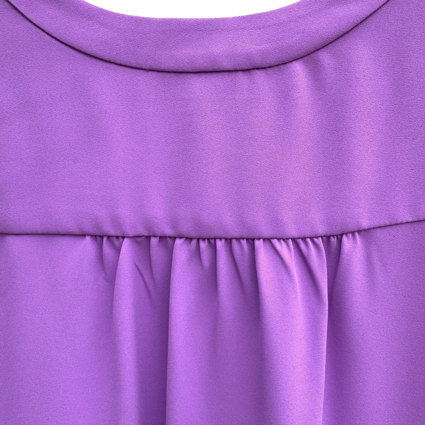 Nine West Monet Garden Dewberry Purple Sleeveless V-Neck Blouse L NEW Layering