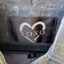 Switch XOXO Vintage Y2K Grunge Distressed Metallic Grey Edgy Leather No Button Jacket S 2 image