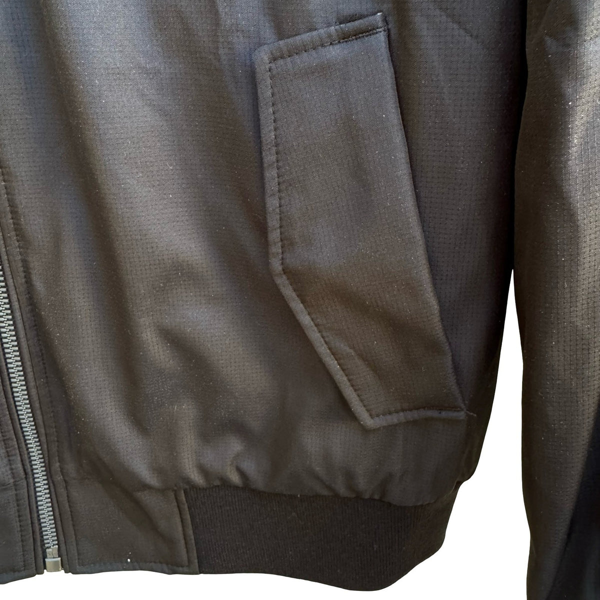 Calvin Klein Minimalist Streetwear Gorpcore Zip Bomber Jacket Black Mens M NEW