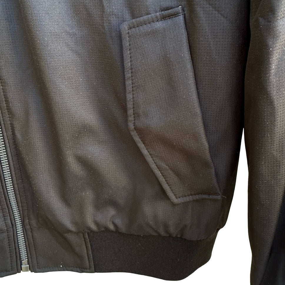 Calvin Klein Minimalist Streetwear Gorpcore Zip Bomber Jacket Black Mens M NEW