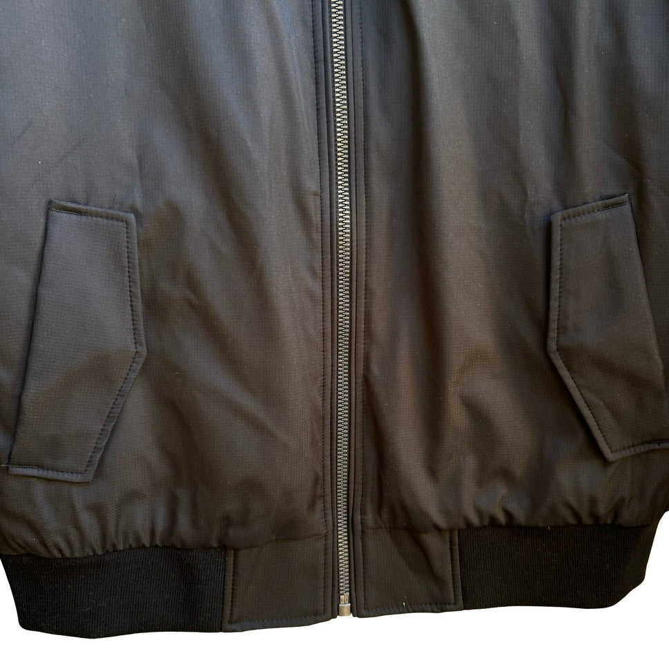 Calvin Klein Minimalist Streetwear Gorpcore Zip Bomber Jacket Black Mens M NEW