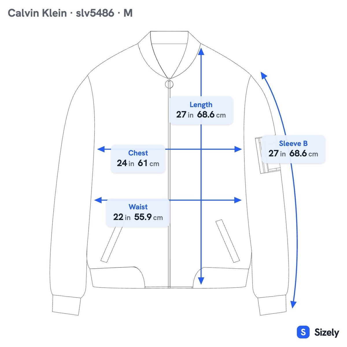 Calvin Klein Minimalist Streetwear Gorpcore Zip Bomber Jacket Black Mens M NEW