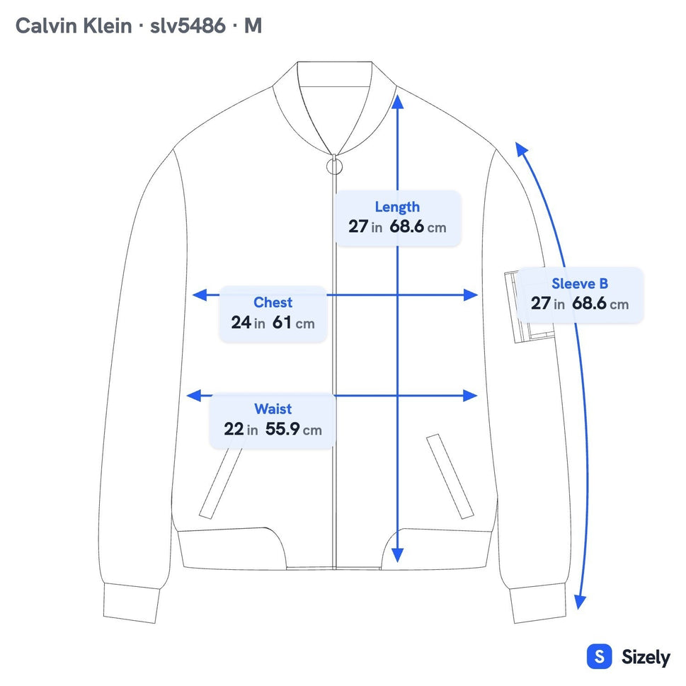 Calvin Klein Minimalist Streetwear Gorpcore Zip Bomber Jacket Black Mens M NEW