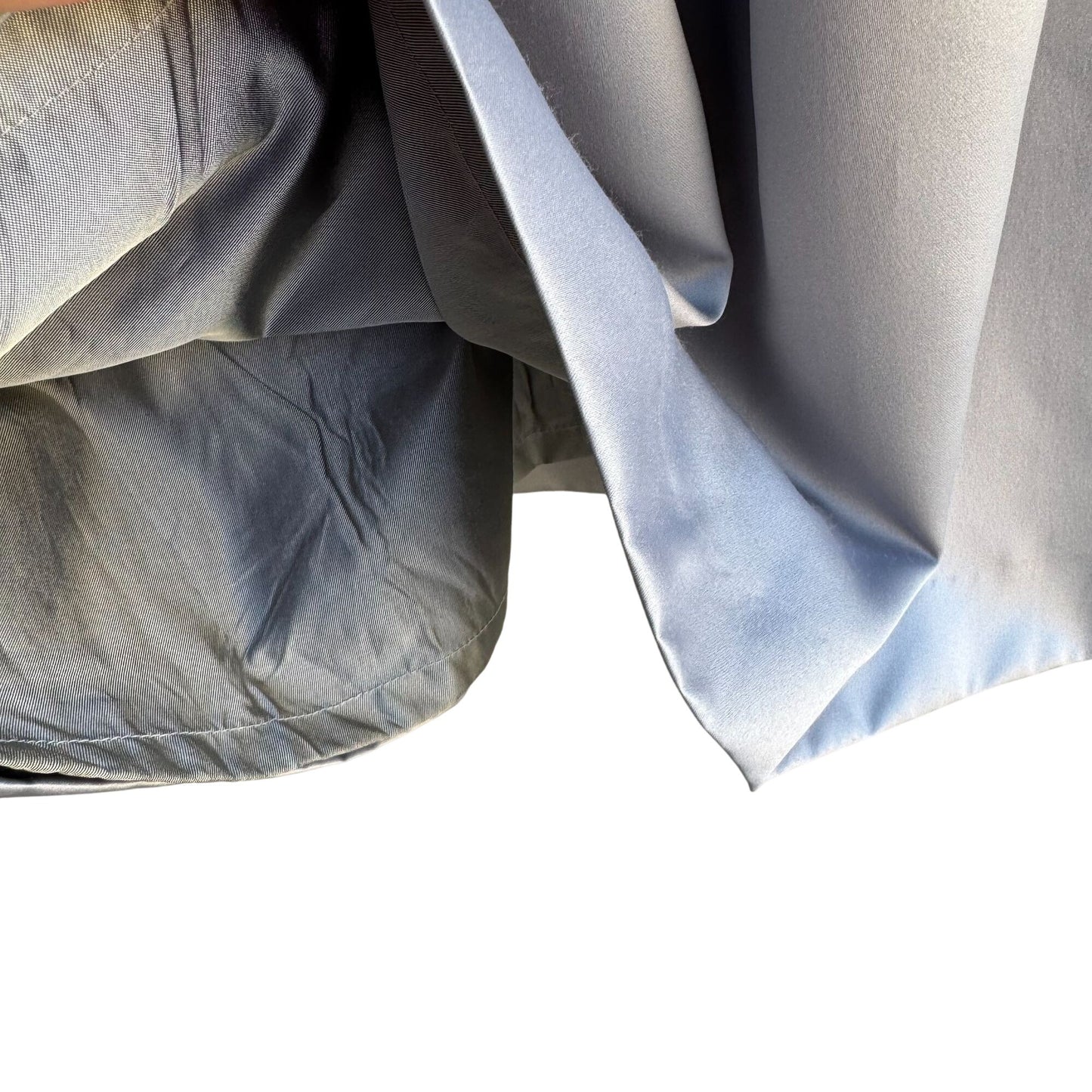 Tahari Arthur S. Levine Gray Satin Bow Detail Cap Sleeve Pleat Front Dress 14