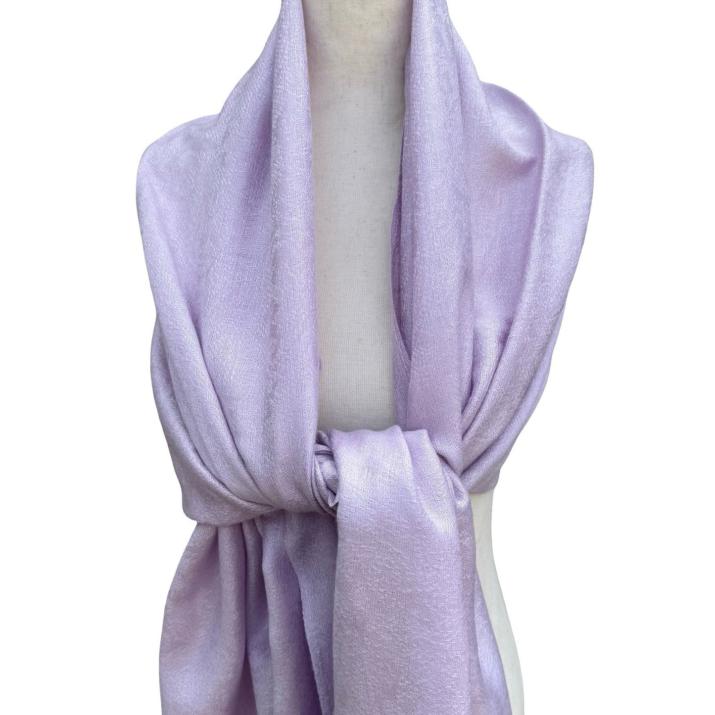 Lavender Paisley Pashmina Shawl Lilac Jacquard Fringe Wrap Scarf Stole Pastel