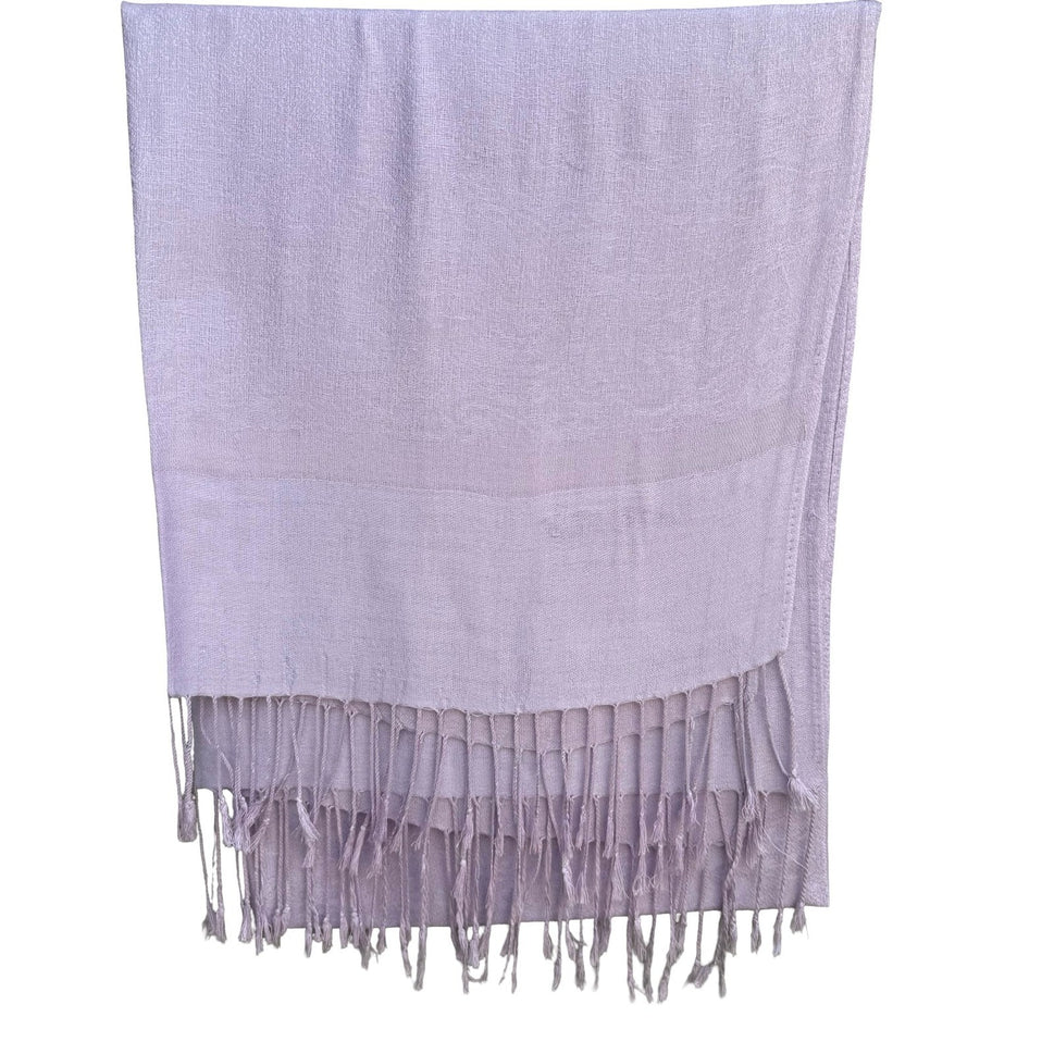 Lavender Paisley Pashmina Shawl Lilac Jacquard Fringe Wrap Scarf Stole Pastel
