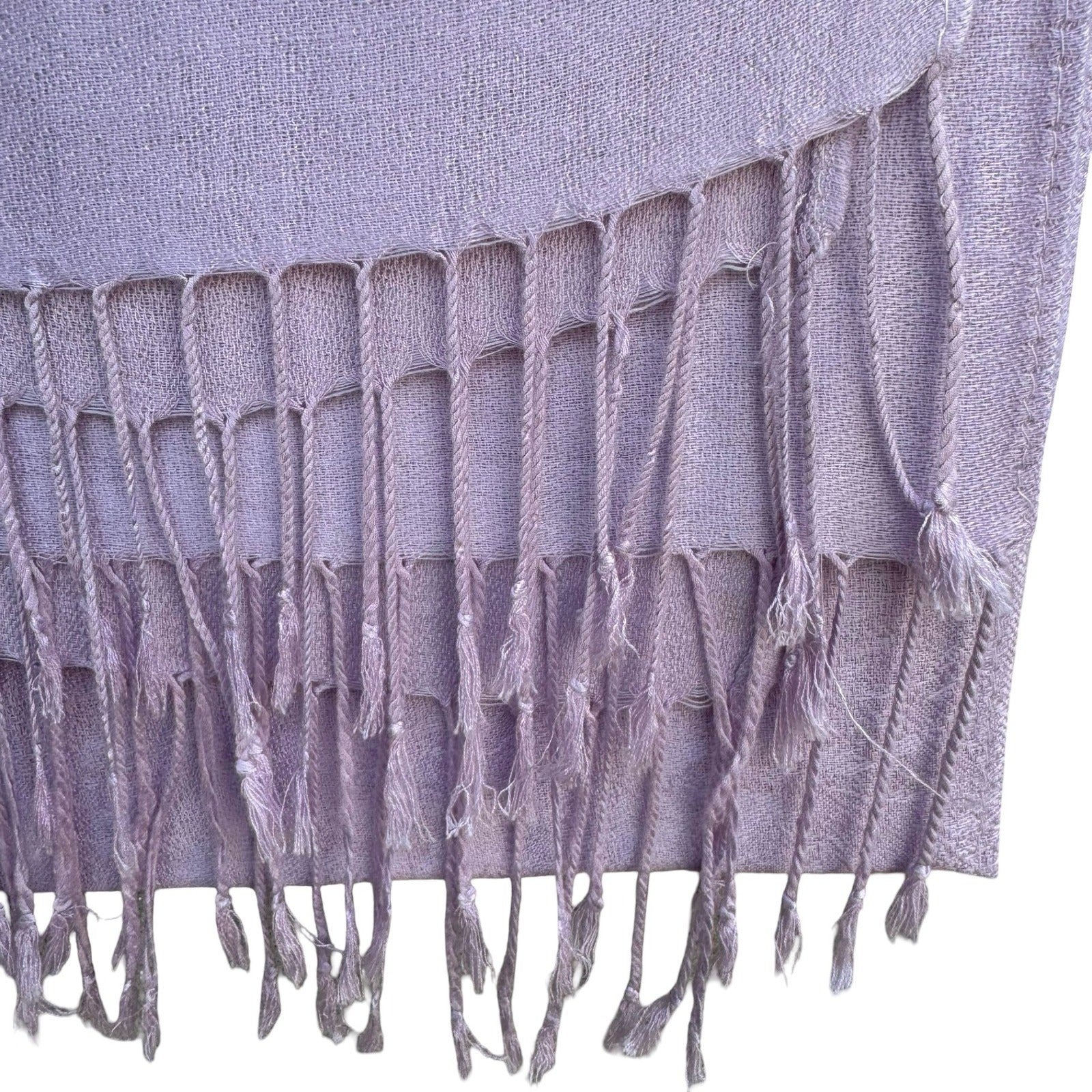 Lavender Paisley Pashmina Shawl Lilac Jacquard Fringe Wrap Scarf Stole Pastel