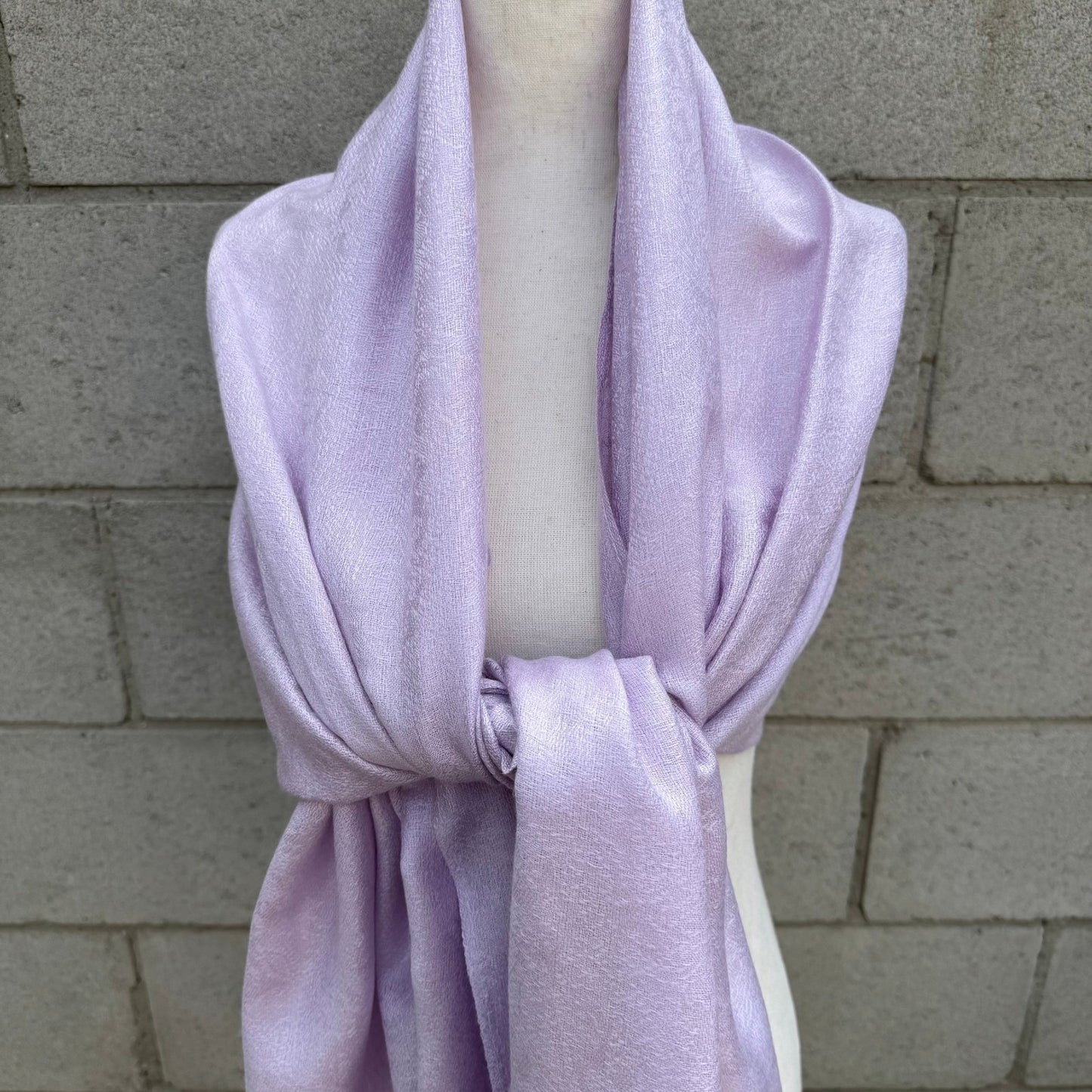 Lavender Paisley Pashmina Shawl Lilac Jacquard Fringe Wrap Scarf Stole Pastel