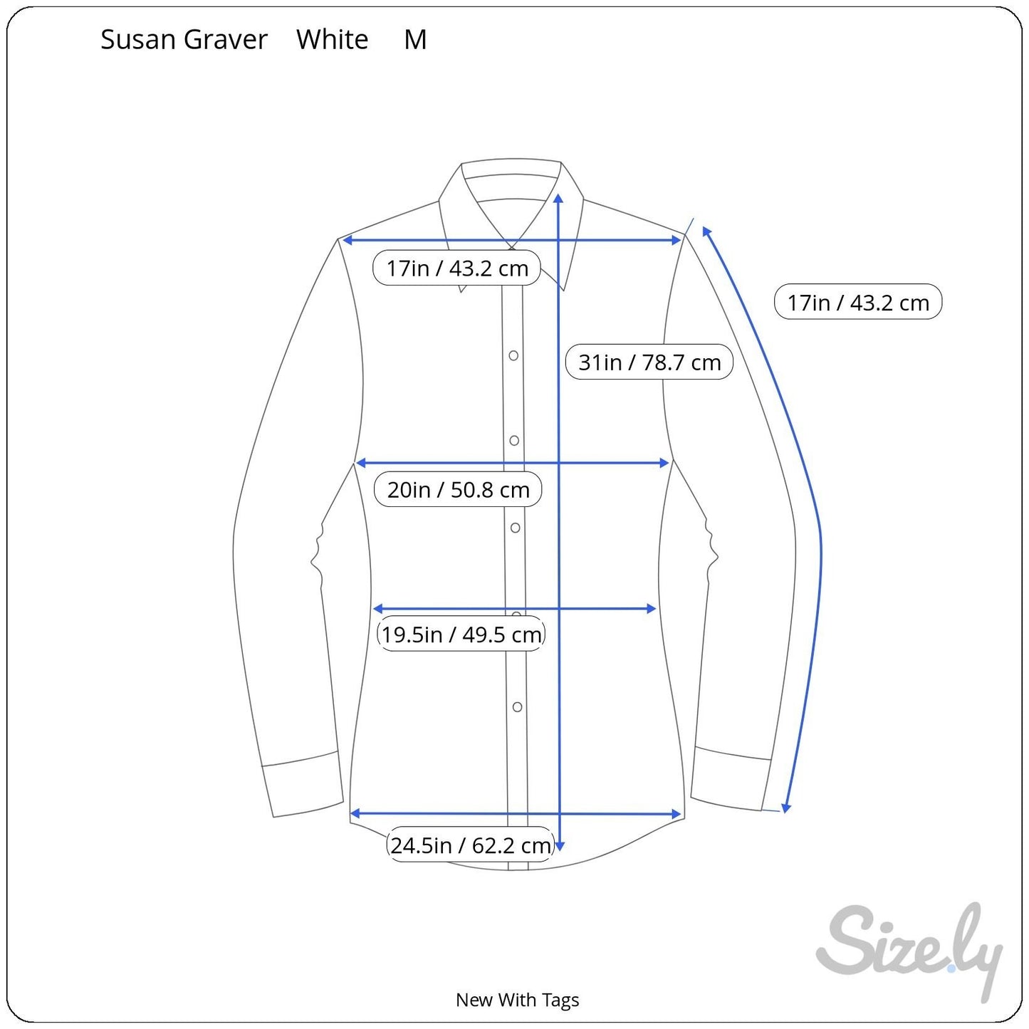 Susan Graver Style Womens White 3/4 Ruched Sleeve Button-Up Eyelet Shirt - New M