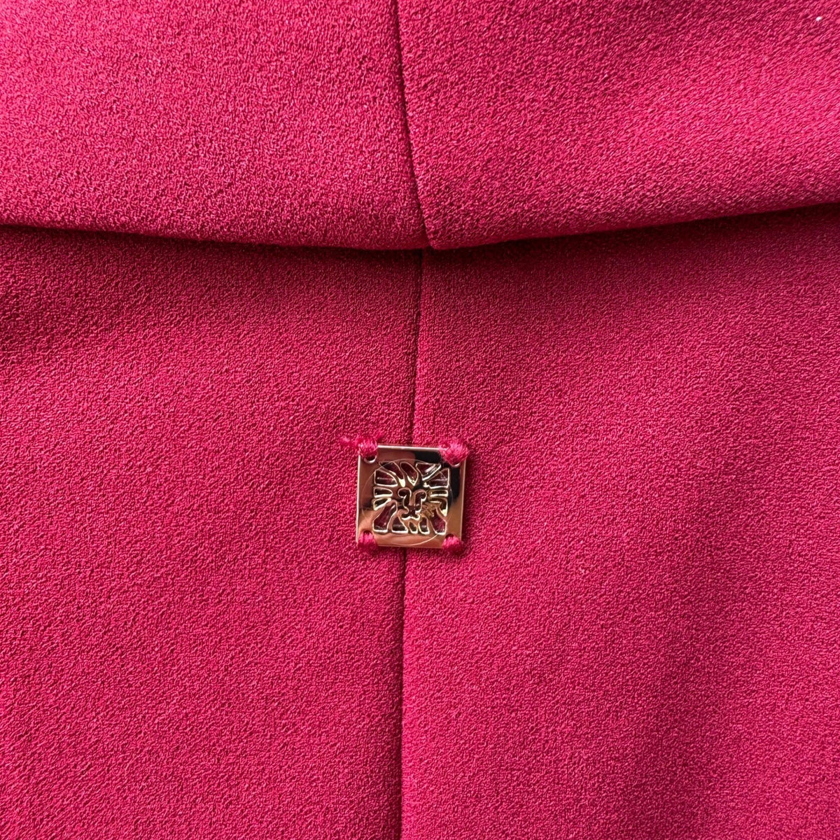 Anne Klein Careerwear Shawl Collar Open Front Chic Layering Blazer Jacket Red L