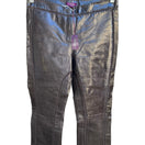 Switch Filippa Y2K Leather Western Boho Cowgirl Moto Biker Whipstitch Fringe Pant 2 NEW 3 image