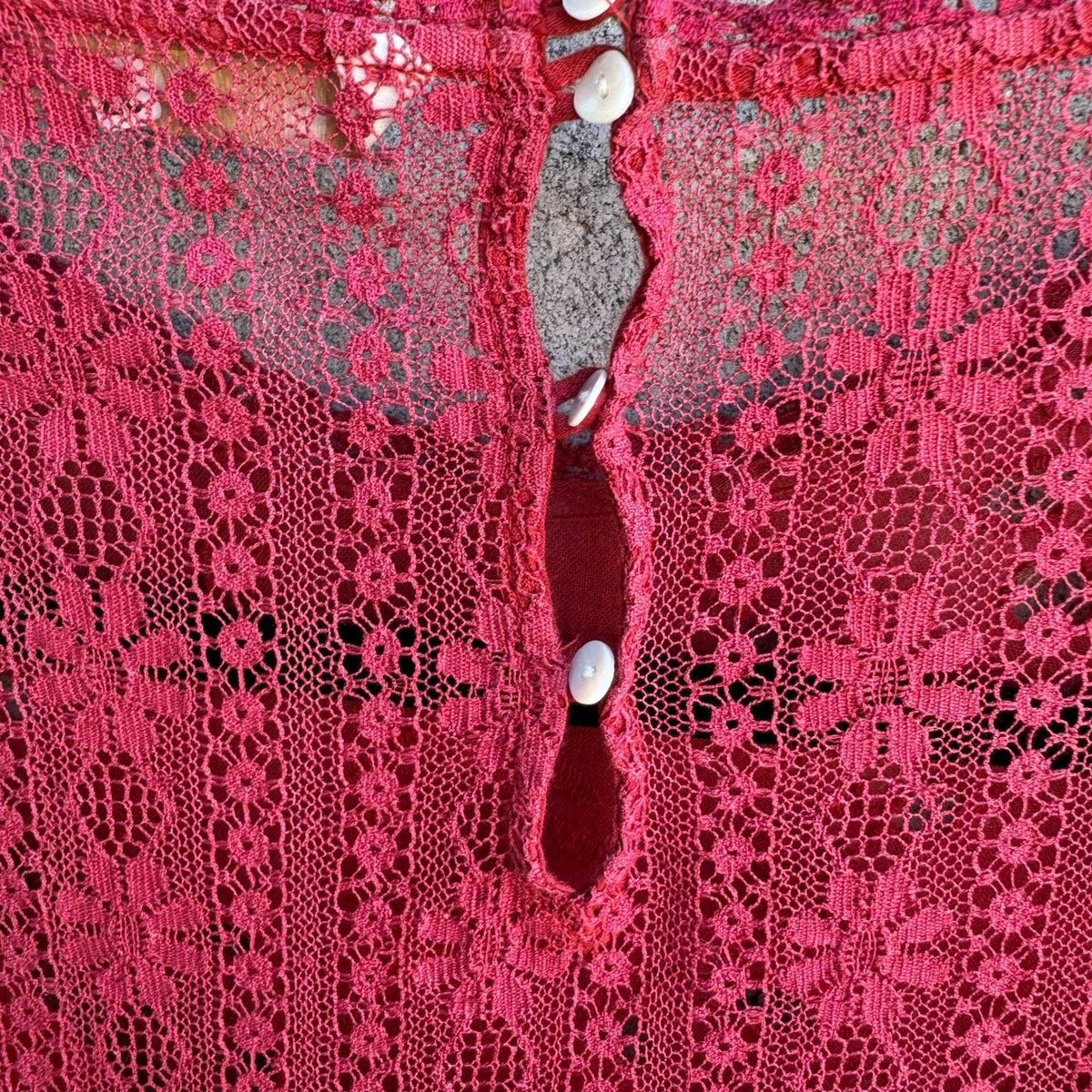 Zara Boho Cottagecore Romantic Eyelet Peasant Ethereal Gauze Lace Midi Dress XS