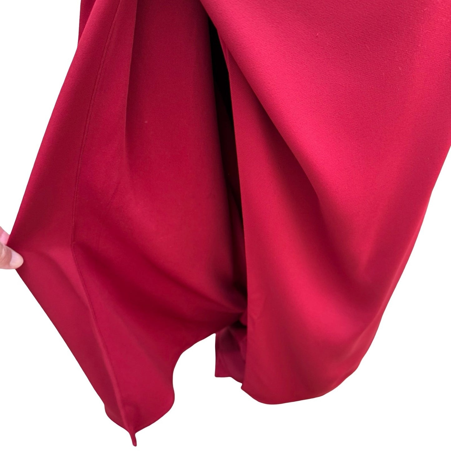 GLS Gloria Red Corset Sweetheart Draped Evening Gown Train Prom Gala Glamour XL