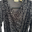 Switch Apostrophe Whimsigoth Gothic Dark Romance Paisley Velvet Burnout Ruched Top 16 3 image