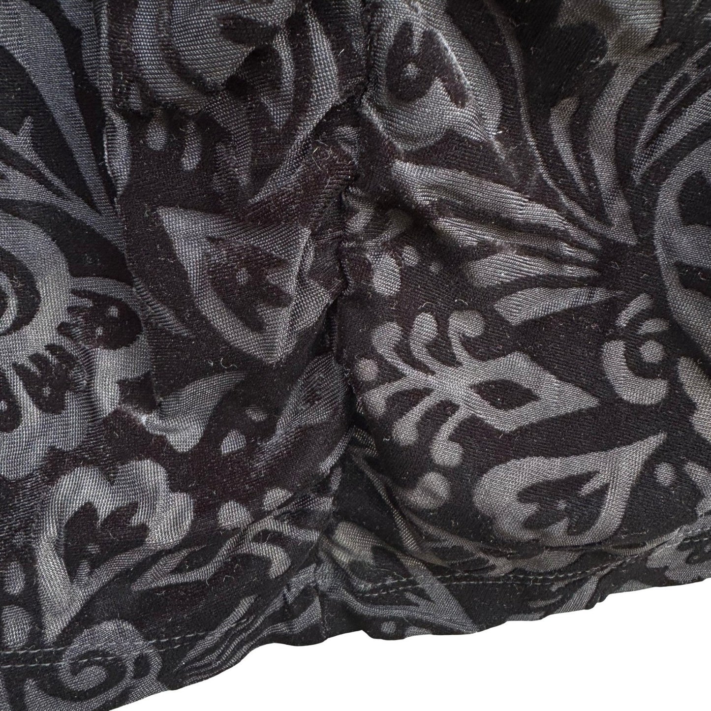 Apostrophe Whimsigoth Gothic Dark Romance Paisley Velvet Burnout Ruched Top 16