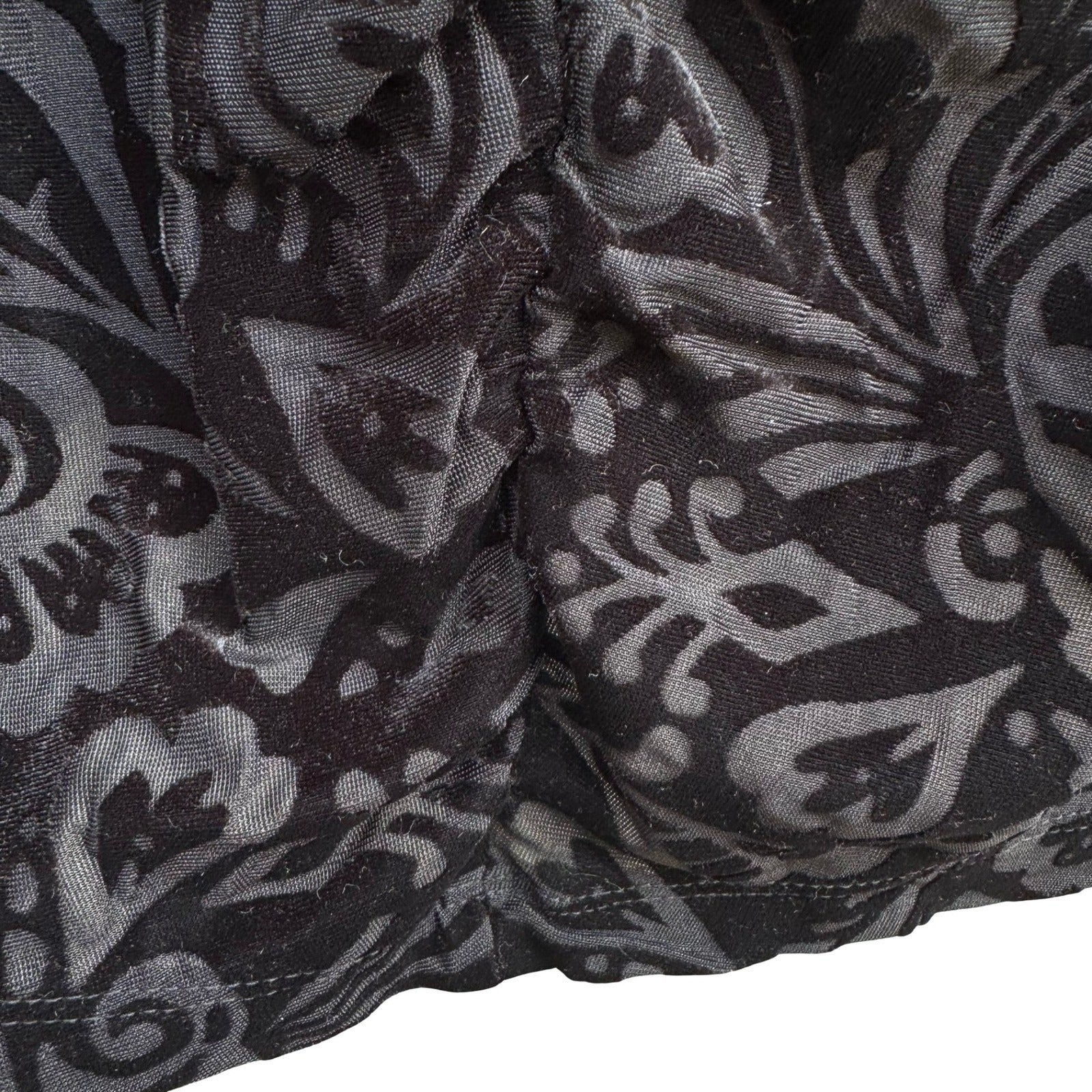 Apostrophe Whimsigoth Gothic Dark Romance Paisley Velvet Burnout Ruched Top 16