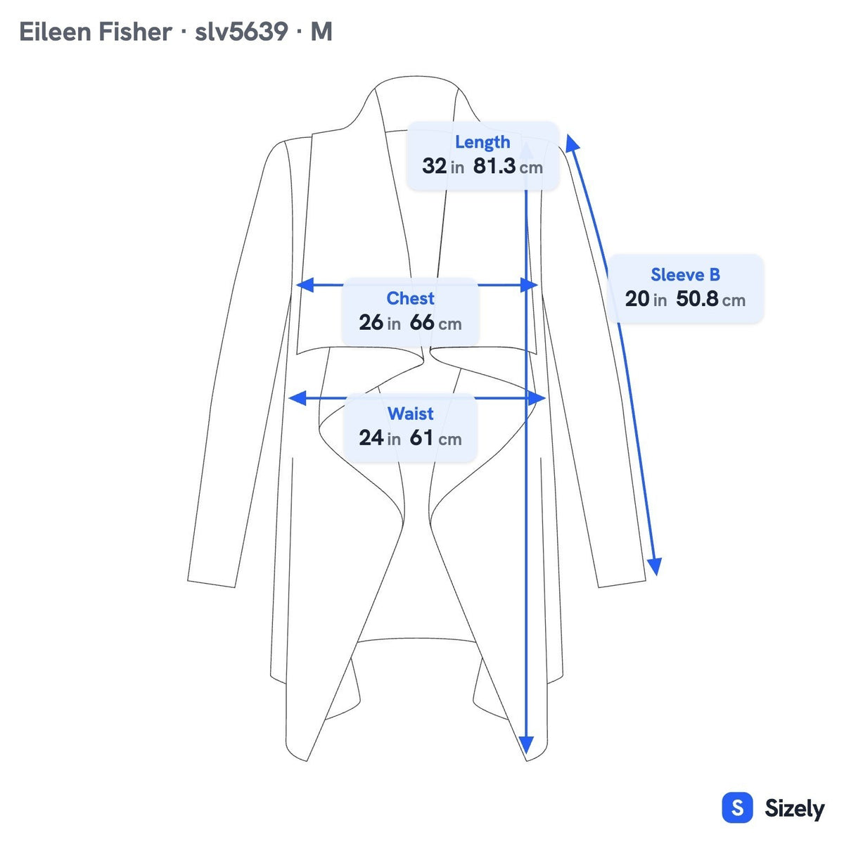 Eileen Fisher 100% Cashmere Minimalist Quiet Luxury Open Front Cardigan Beige M