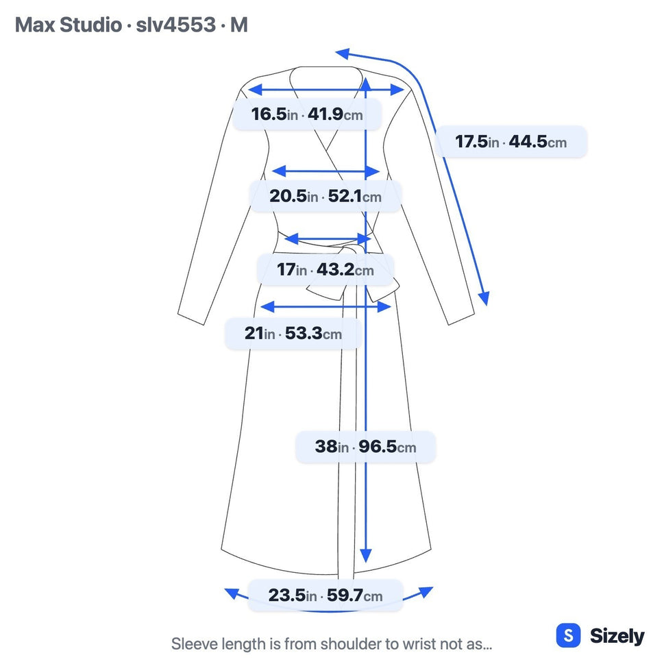 Max Studio Mod Geometric Tile Print Faux Wrap Jersey Dress Careerwear Blue M