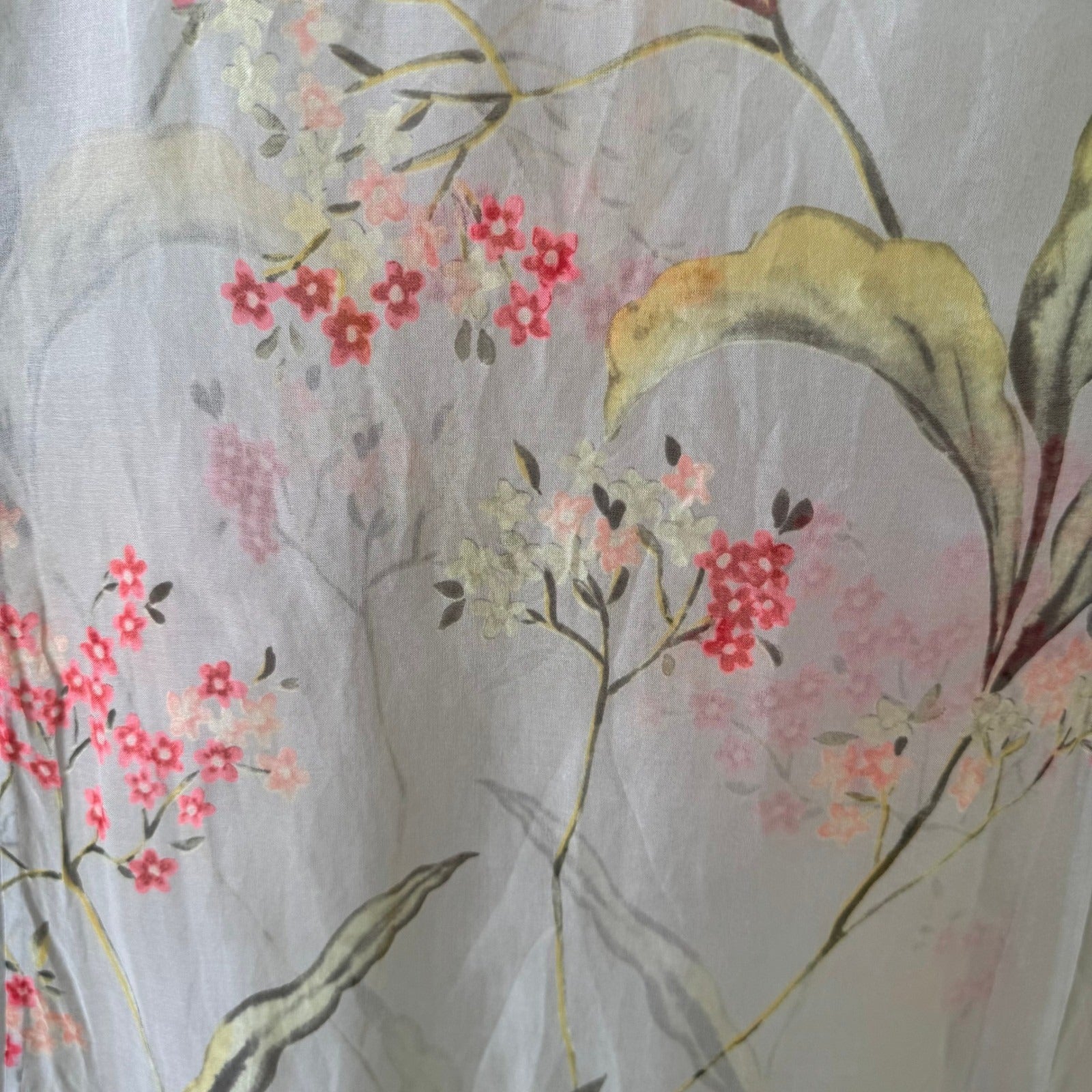 BCBG Max Azria Collection Y2K Silk Sheer Fairycore Ethereal Floral Shift Dress 2