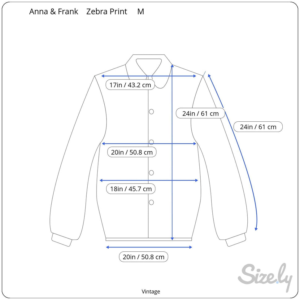 Anna & Frank Vintage Womens Zebra Animal Print Glam Silk Long Sleeve Blouse M