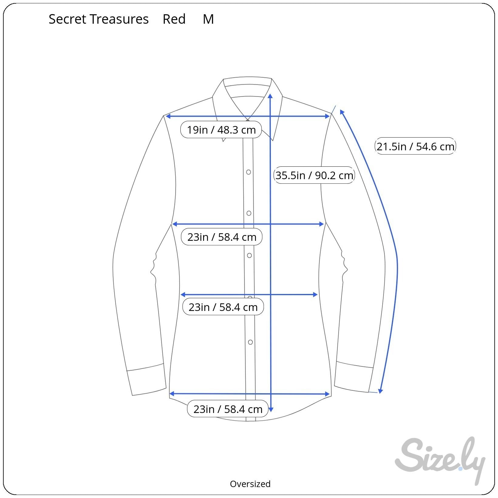 Secret Treasures Ladies Red Satin Button-Up Lightweight Sleepwear Shirt M