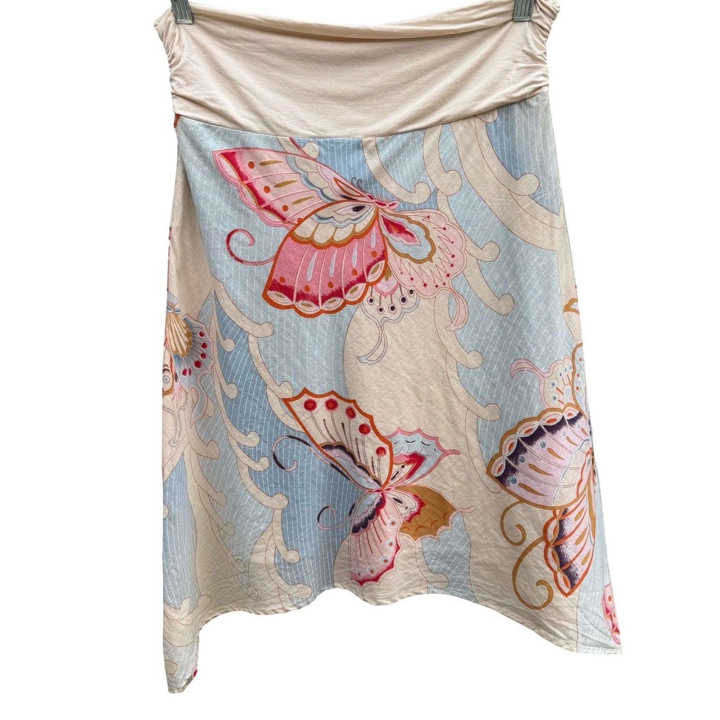 Tramp Y2K Fairycore Butterflycore Handkerchief Uneven Hem Skirt Pastel Boho S