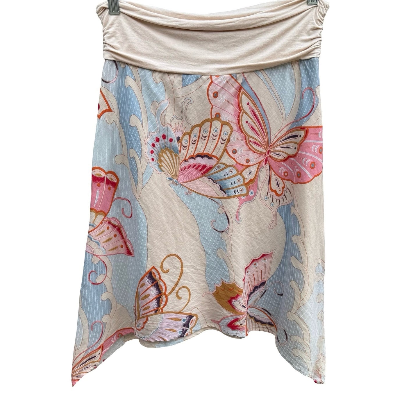 Tramp Y2K Fairycore Butterflycore Handkerchief Uneven Hem Skirt Pastel Boho S