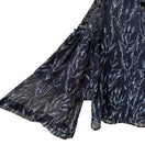Switch Boho Dark Floral Whimsigoth Chiffon Romantic Sheer Lace Ruffle Bell Sleeve Top L 2 image