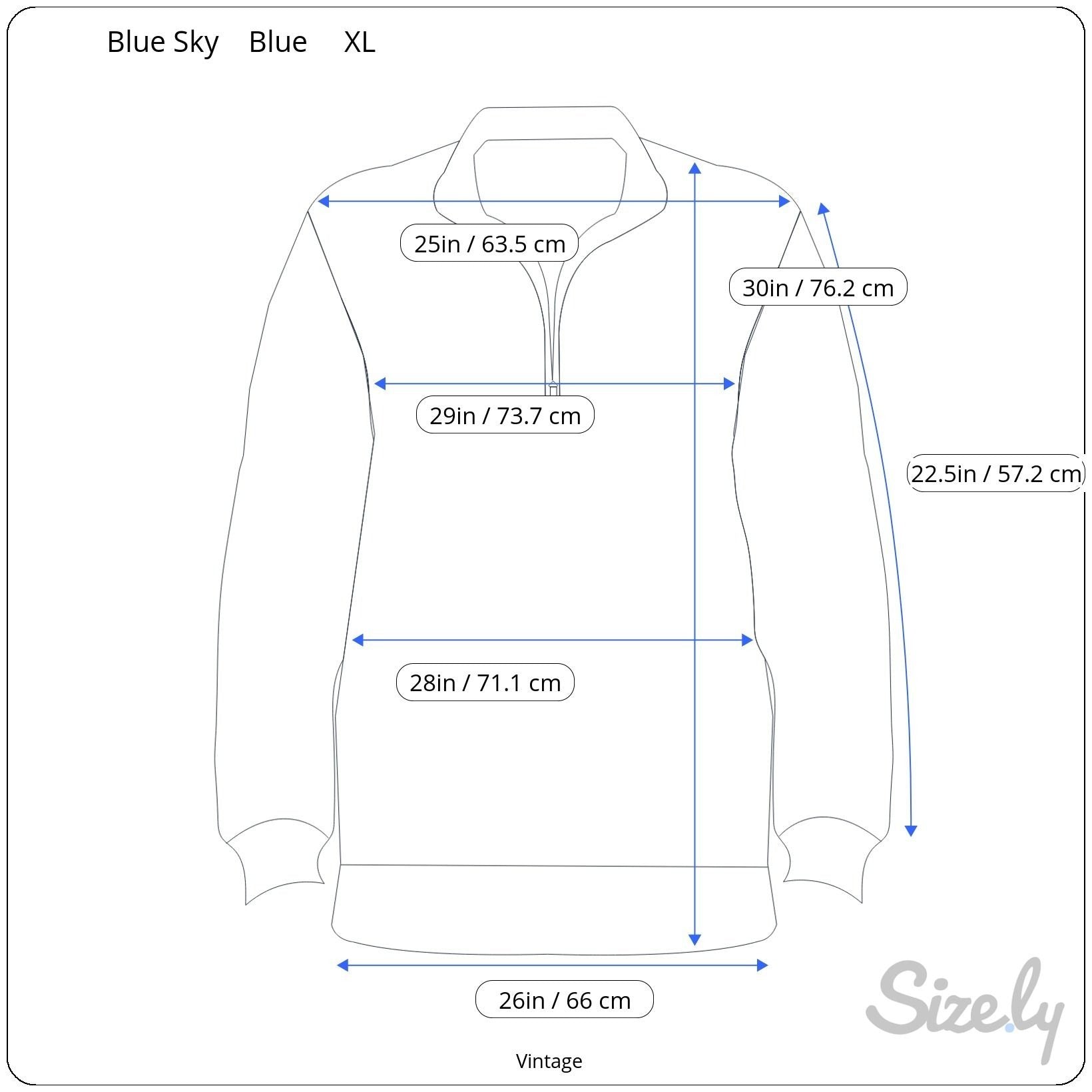 Blue Sky Navy 1/4 Zip Pullover Fleece Sweater XL Cozy Pocket Relaxed Fit Unisex